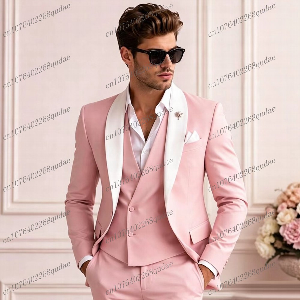 Men'S Grooming Set - Jas Pria Formal Warna Pink untuk