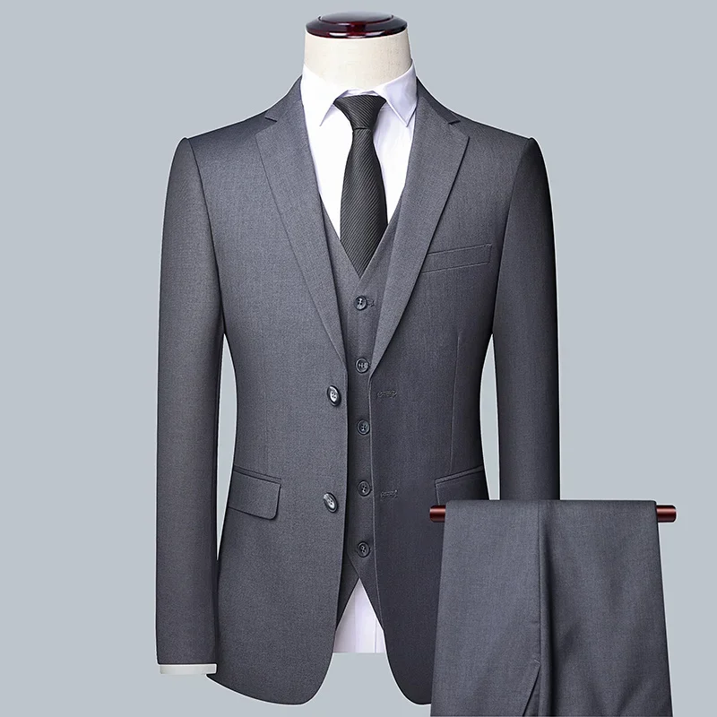 Men'S Grooming Options - Jas Pria Berkualitas Tinggi Warna Solid