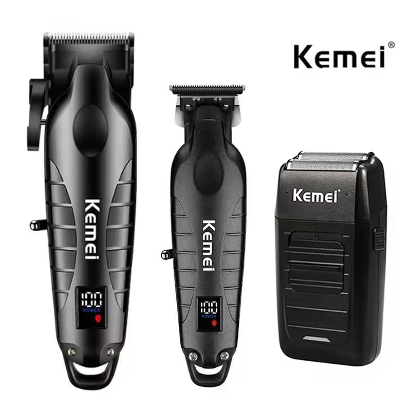 Men'S Grooming Set - Kemei Kit alat cukur rambut pria,