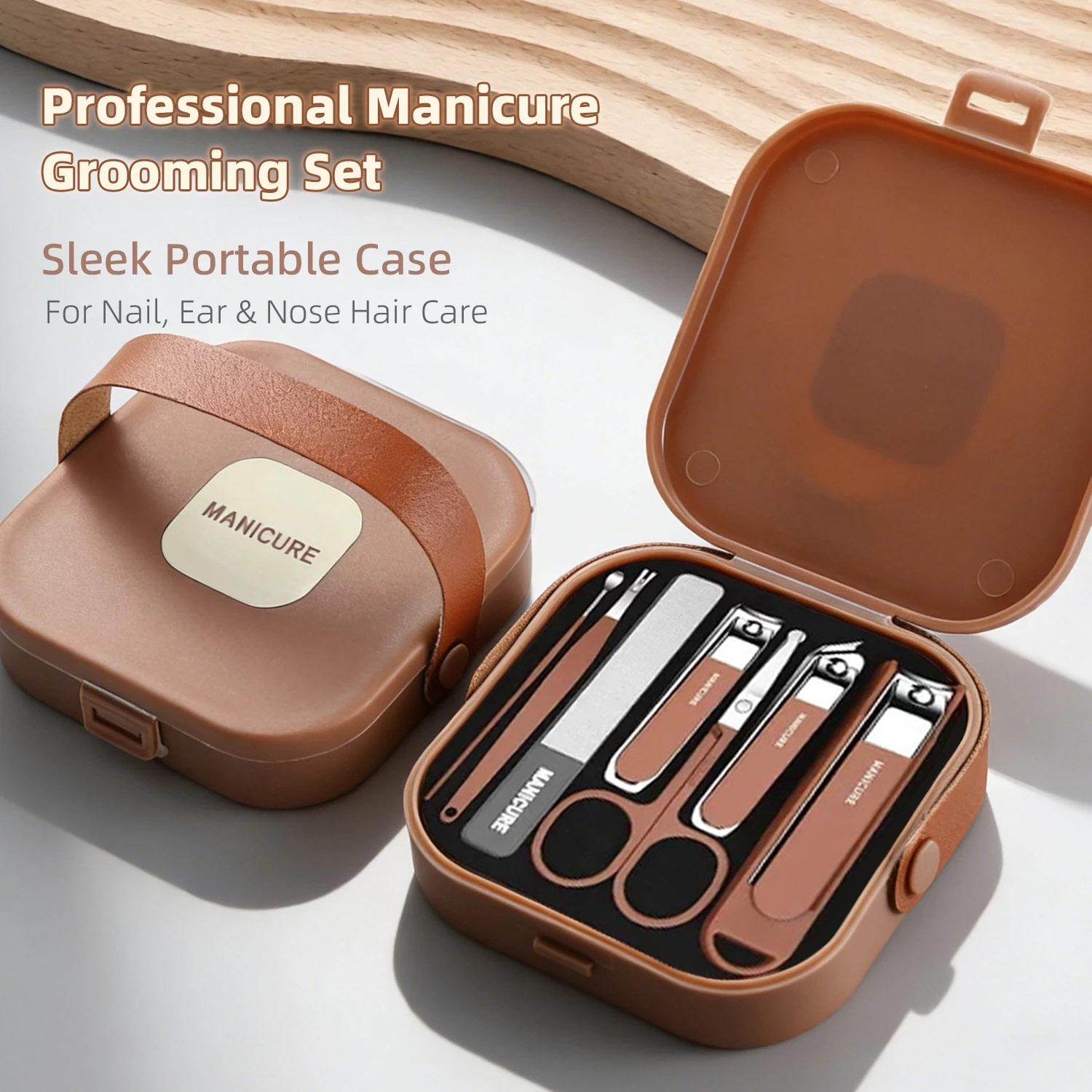 Nail Care Kit Mens - Perlengkapan Perawatan Kuku Anti-Cipratan Set Manikur