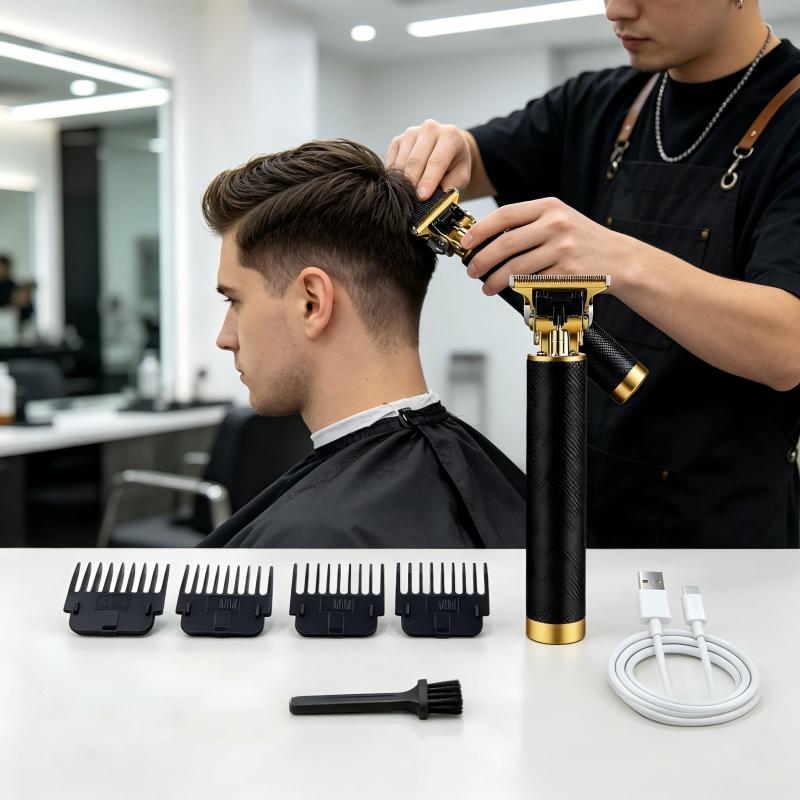 Men'S Grooming Set - Alat Cukur Rambut Tanpa Kabel Bertekstur,