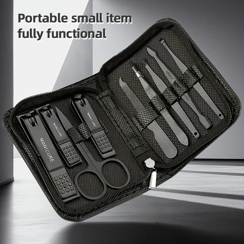 Nail Care Kit Mens - 9 Pcs dalam 1 Set Peralatan