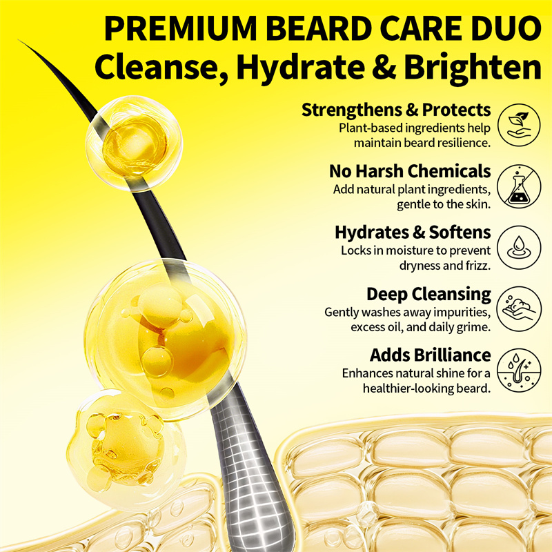 Kit Minyak Jenggot Pria, Krim  - Men'S Grooming Set ulasan dan harga