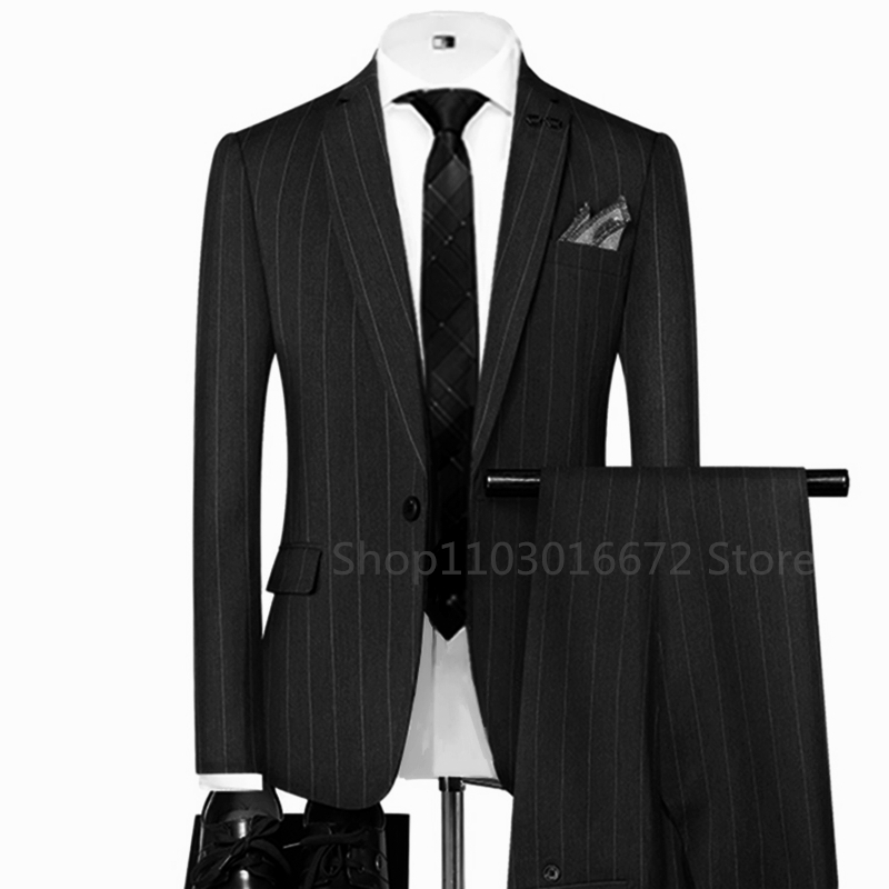 Jas Pria Bergaris Abu-abu/Hita - Men'S Grooming Jacket ulasan dan harga