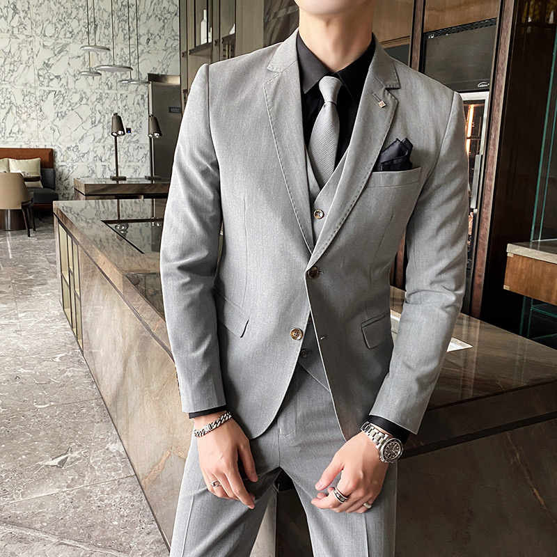 (Jaket + Rompi + Celana) Gaun  - Men'S Grooming Brands ulasan dan harga