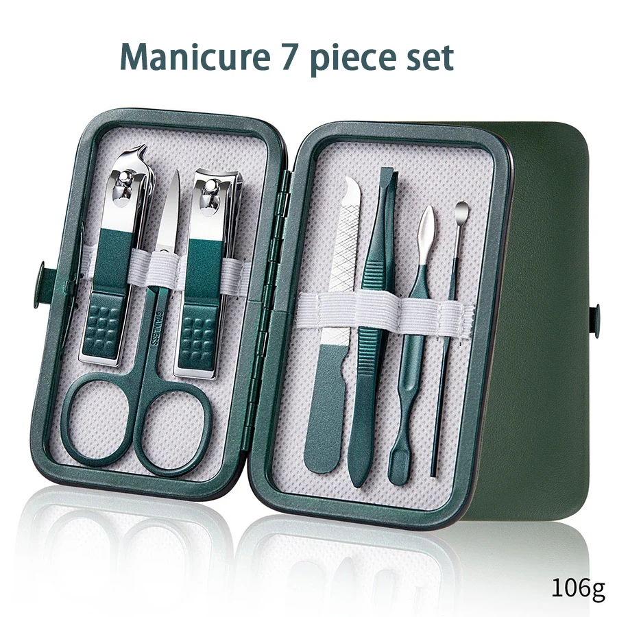 4/7/10/12/18 Pcs Set Manikur A - Nail Care Kit Mens ulasan dan harga