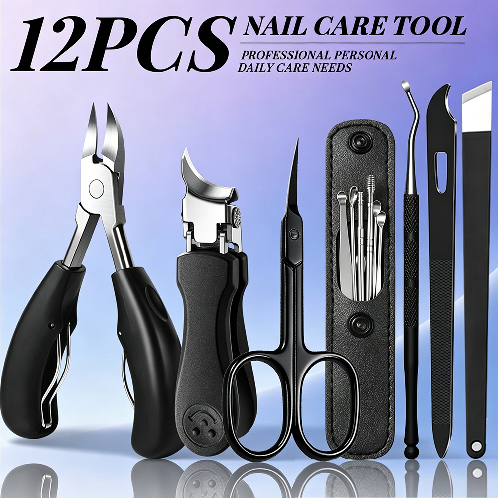 1/12PCS Set Perawatan Kuku Pro - Nail Care Kit Mens ulasan dan harga