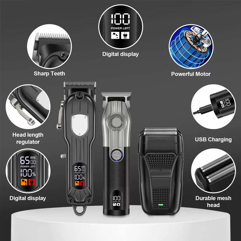 Set Alat Cukur Rambut Profesio - Men'S Grooming Set ulasan dan harga
